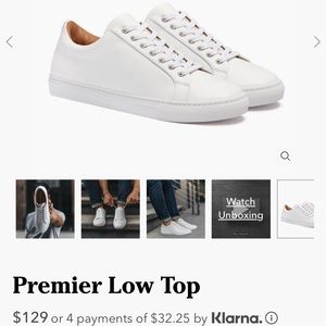 Thursday boots white leather sneakers